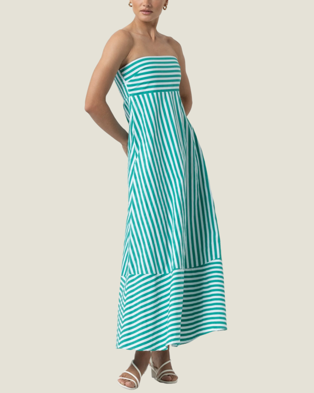 The Timothy: Strapless Poplin Dress