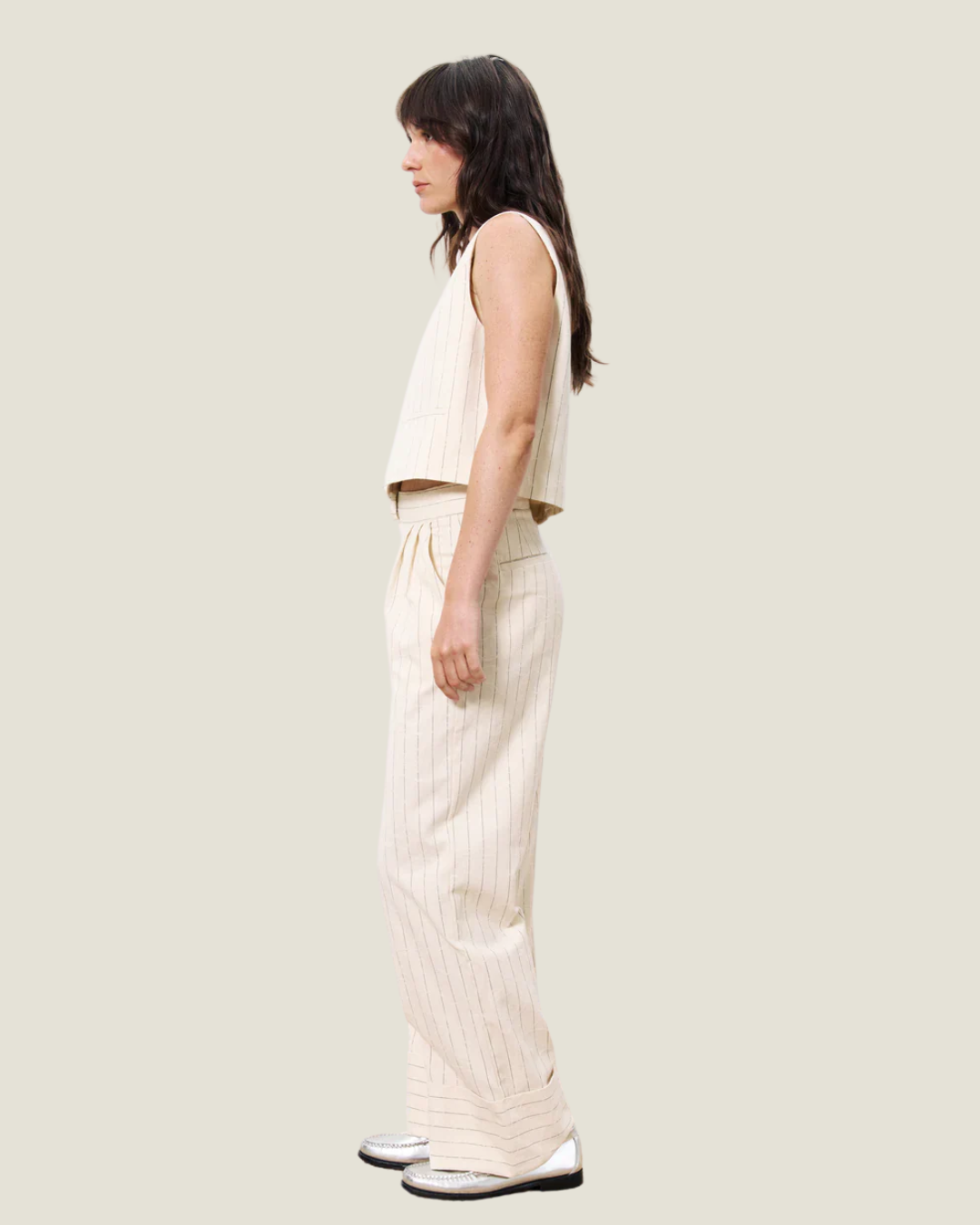 The Lennox: Relaxed Pinstripe Vest