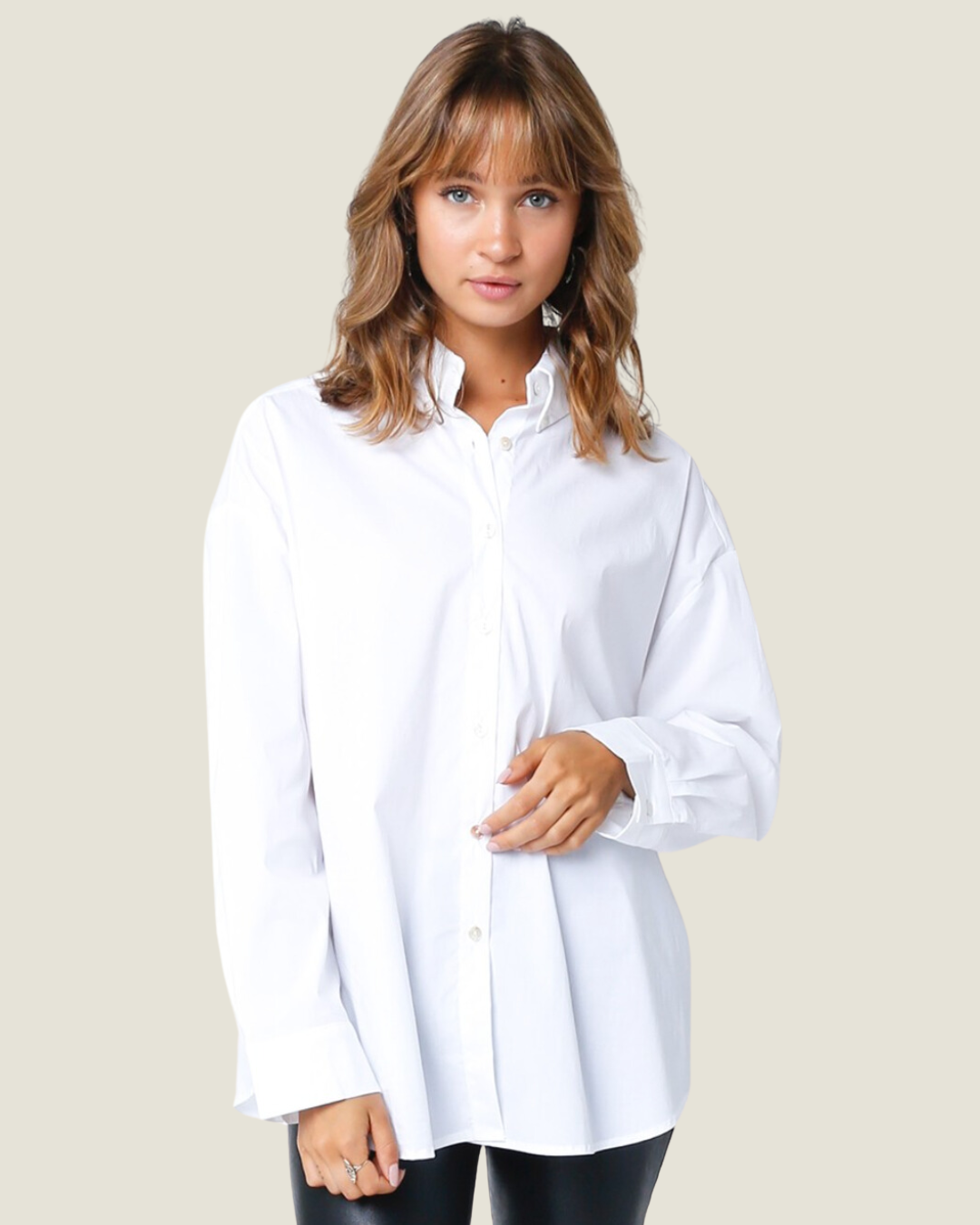 The Classic White Button-Up