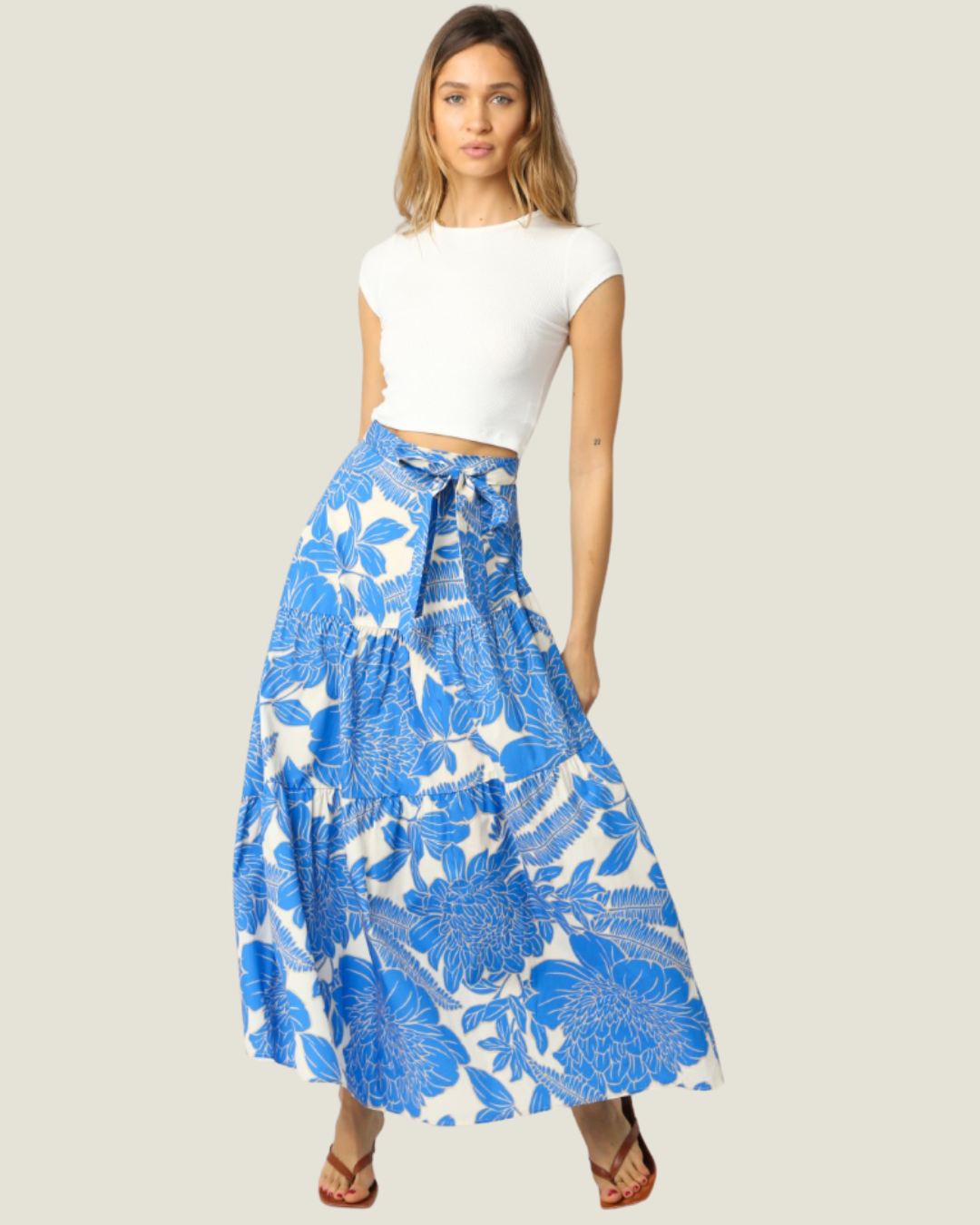 The Cora: Floral Maxi Skirt