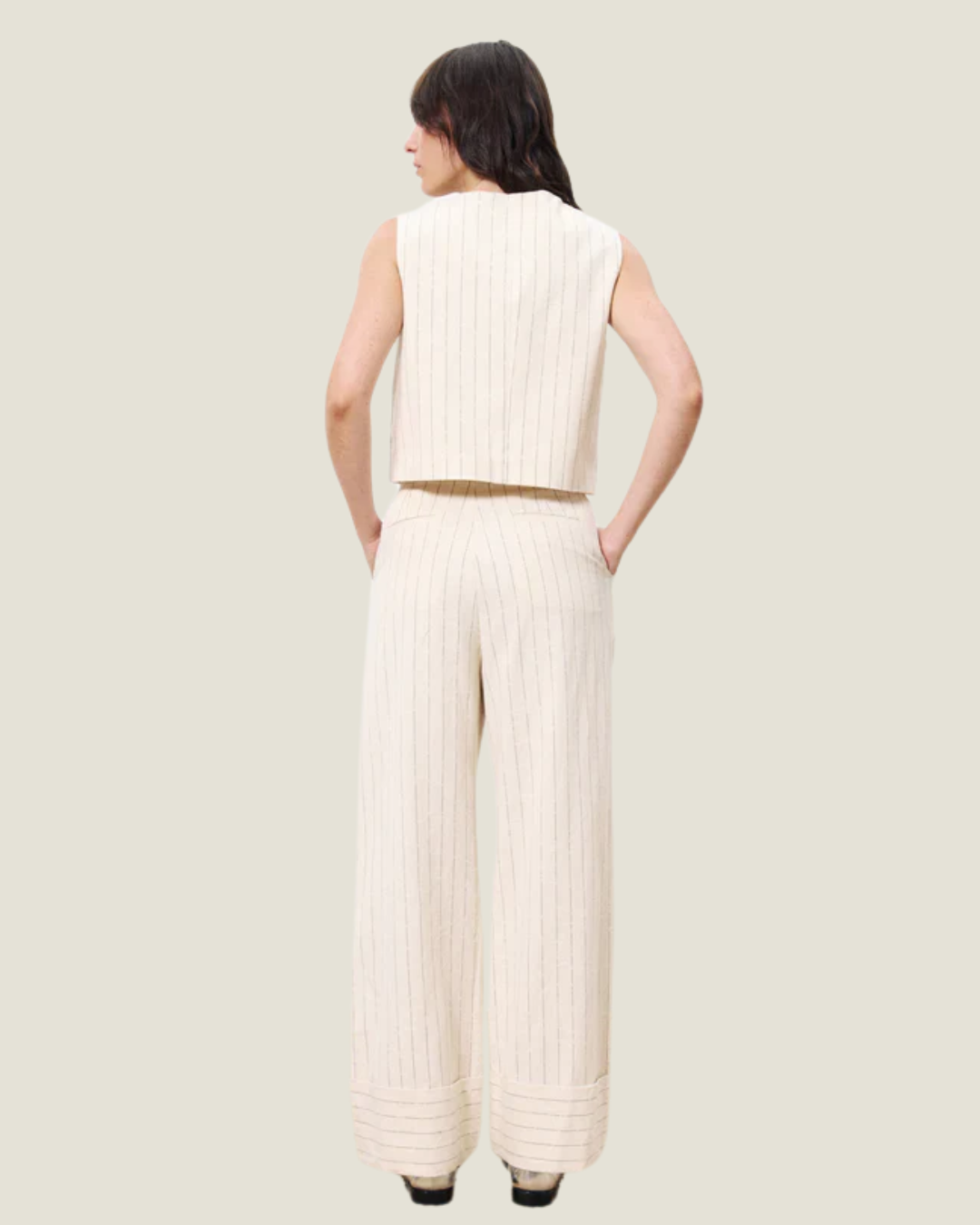 The Lennox: Relaxed Pinstripe Trouser