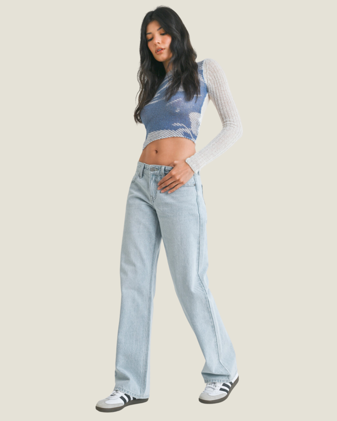The London: Low Rise Denim Jeans