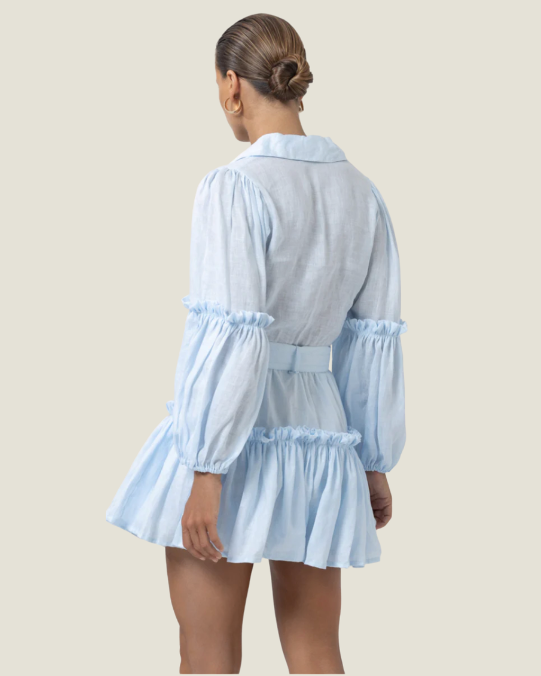 The Lucia: Linen Mini Dress