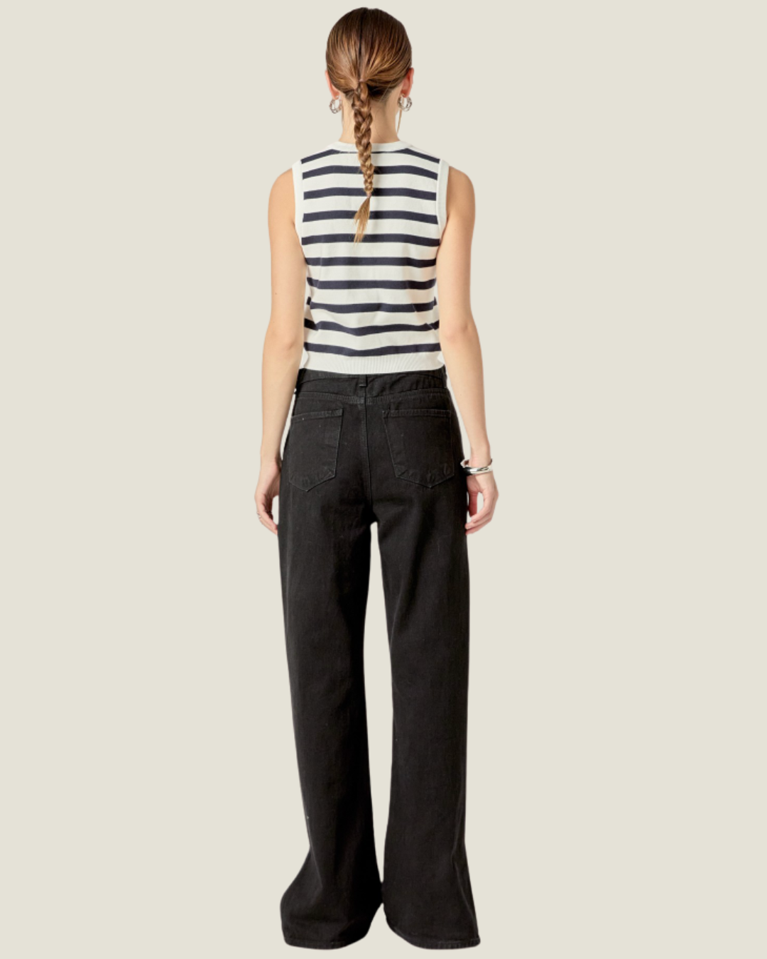 The Matilda: Striped Knit Vest