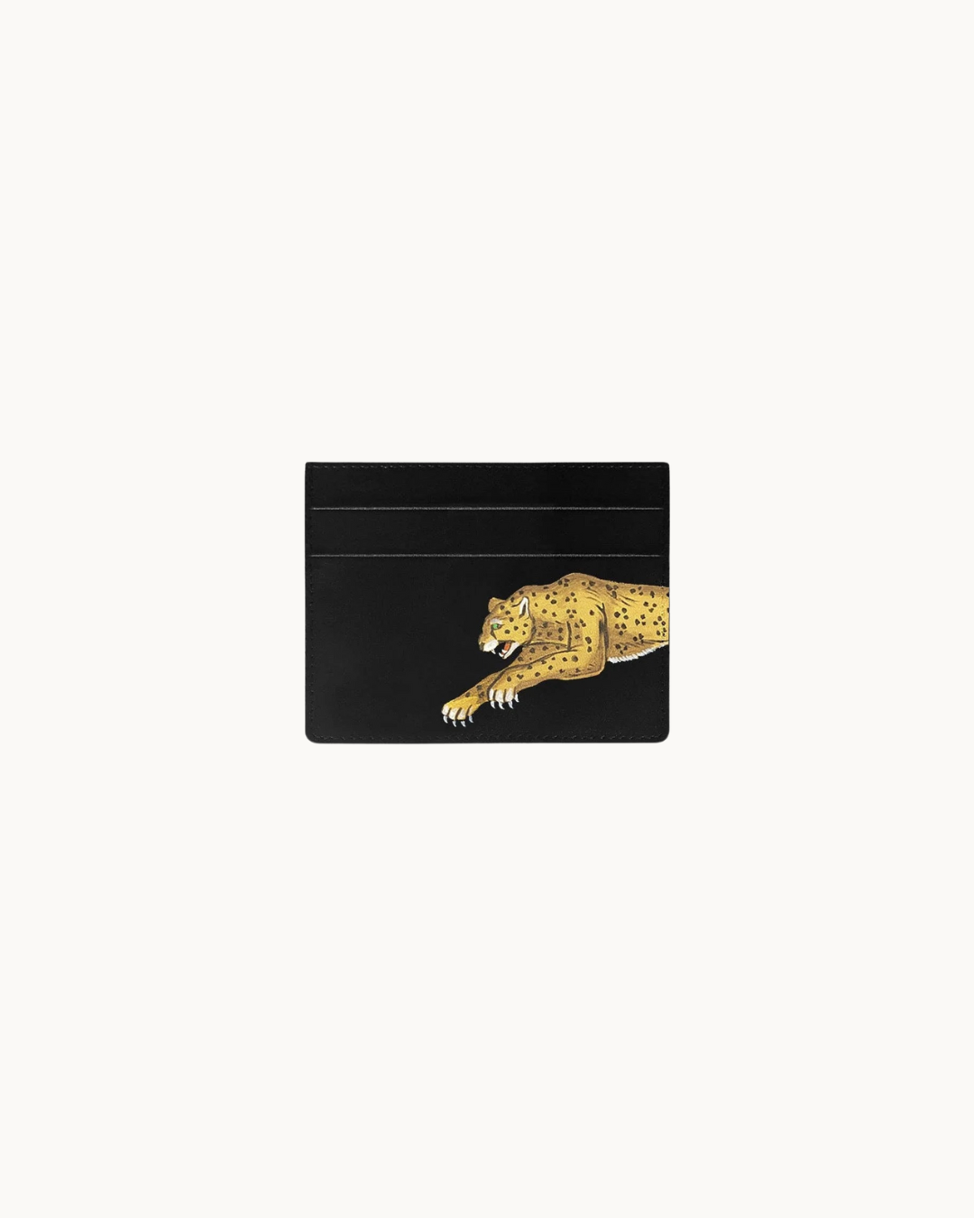 Leopard Black Cardholder