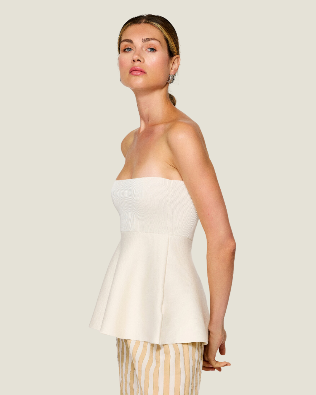 The Genevieve: Knit Peplum Top
