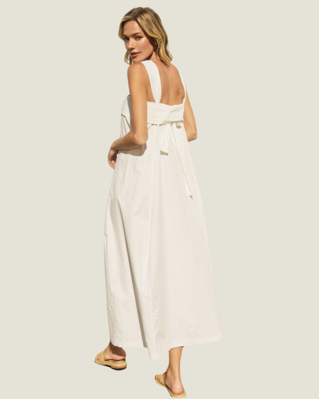 The Monette: Woven Halter Midi