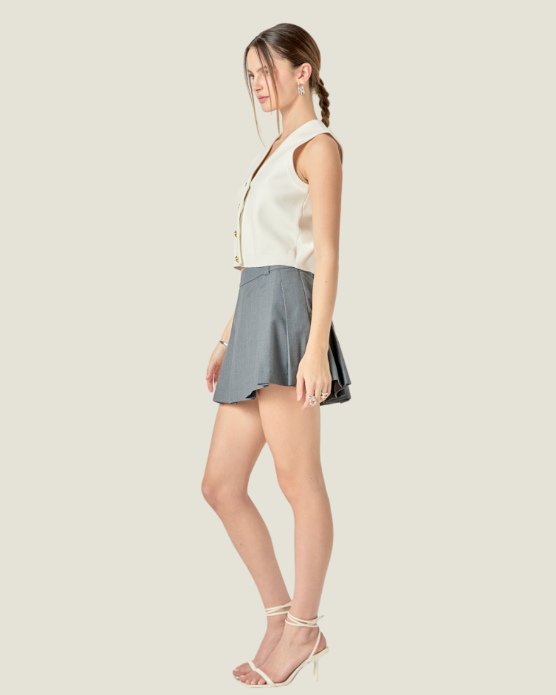 The Matilda: Striped Knit Vest