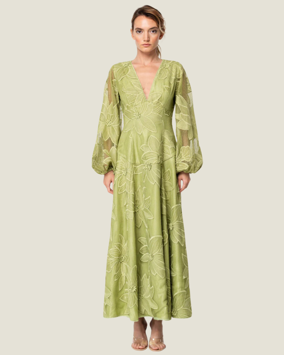 soleil long sleeve dress The Soleil: Long Sleeve Gown L