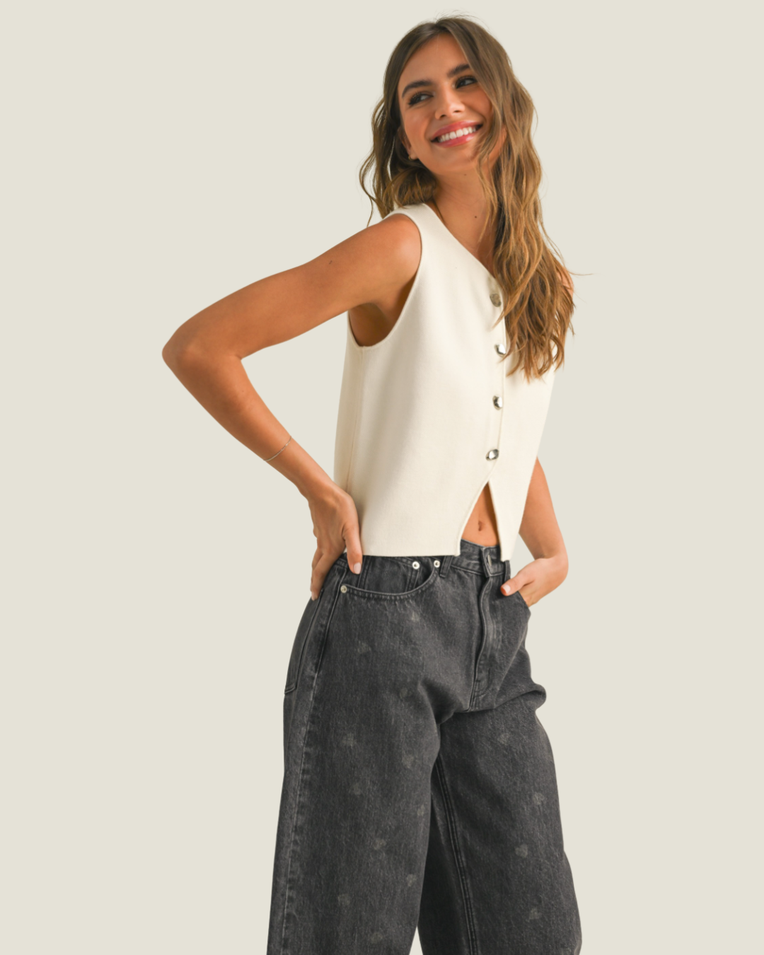 The Tate: Minimalist Knit Vest