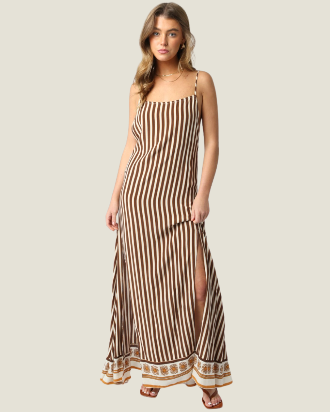 The Luca: Striped Maxi Sundress