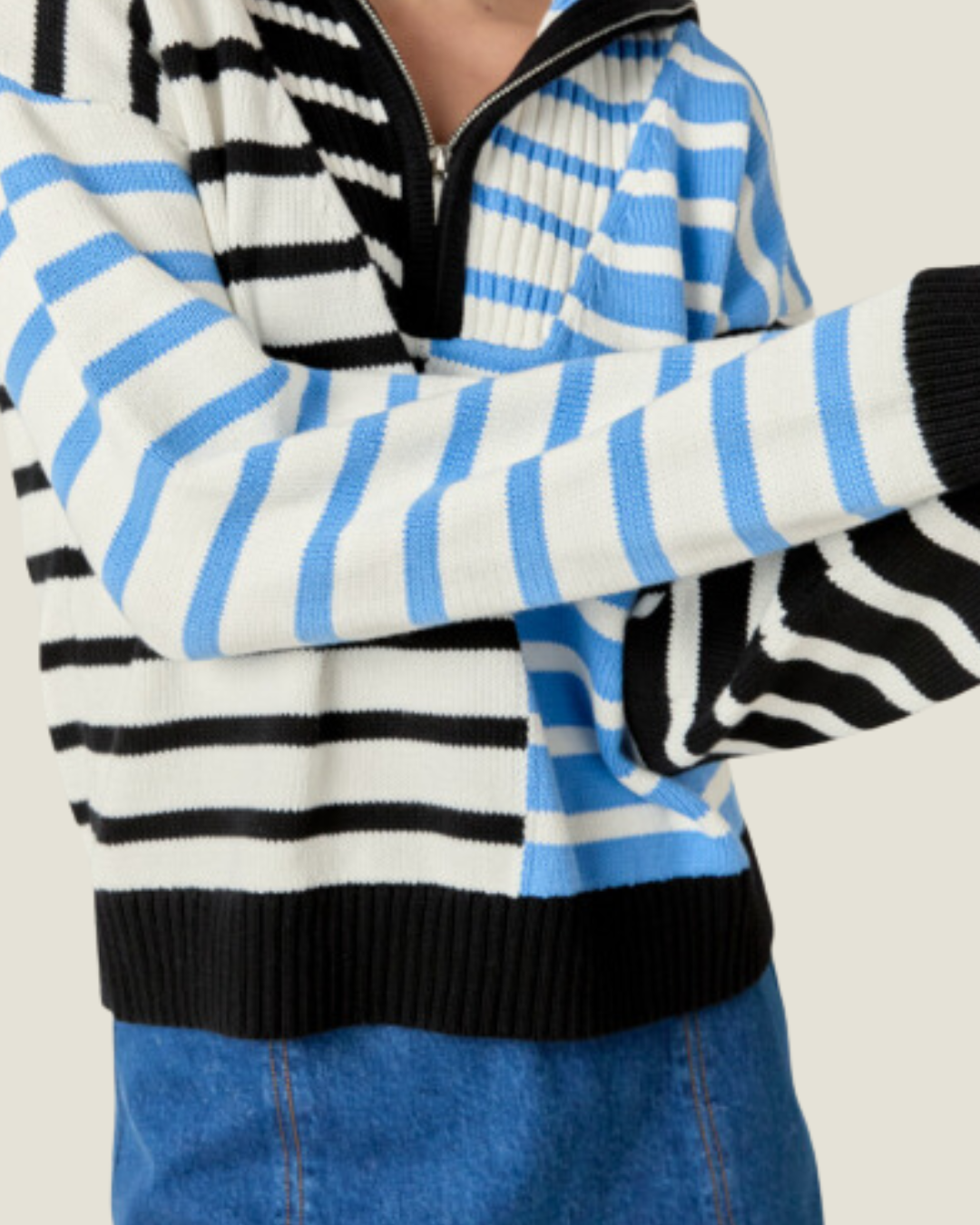 The Cori: Quarter Zip Sweater