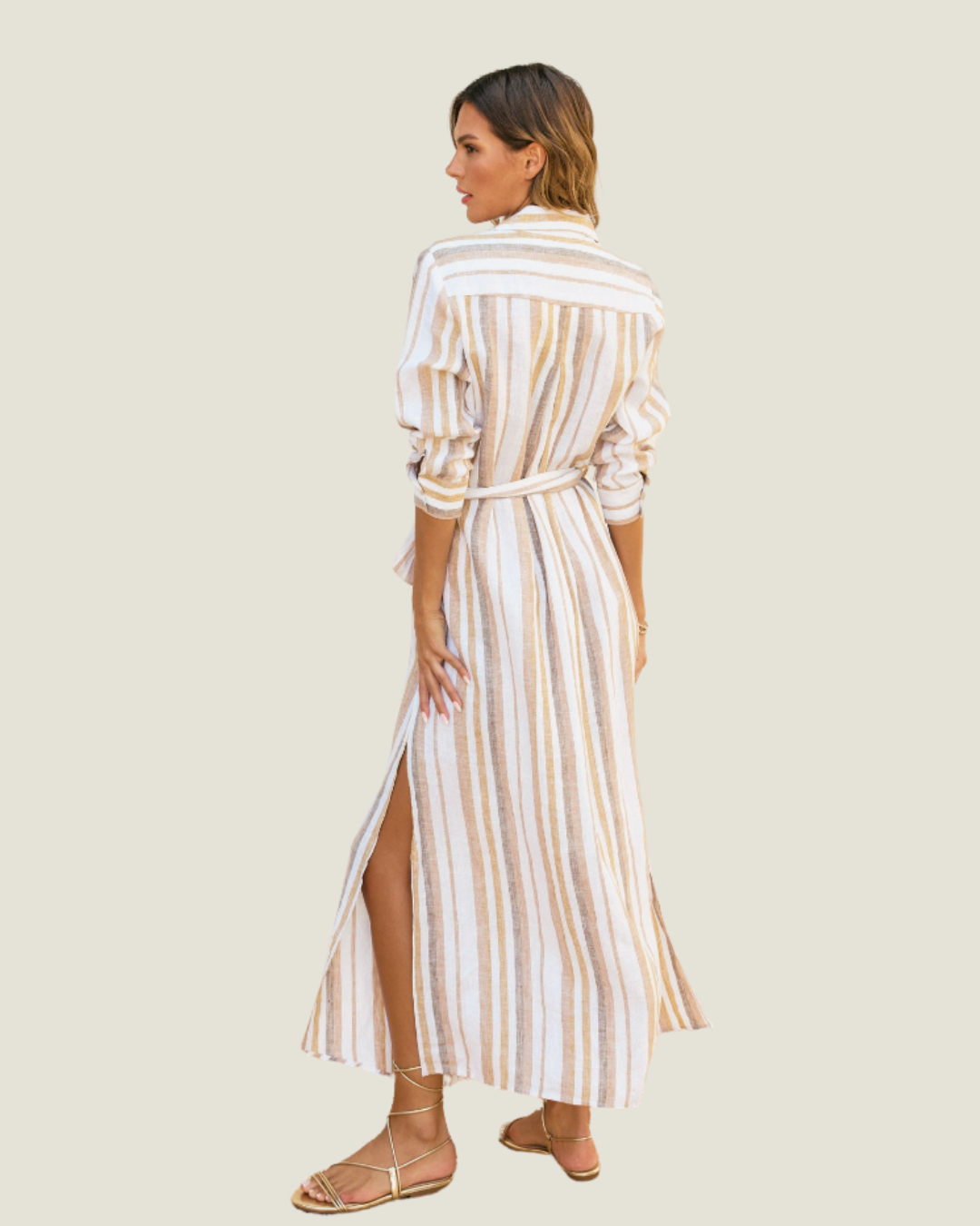 The Portofino: Linen Shirt Dress
