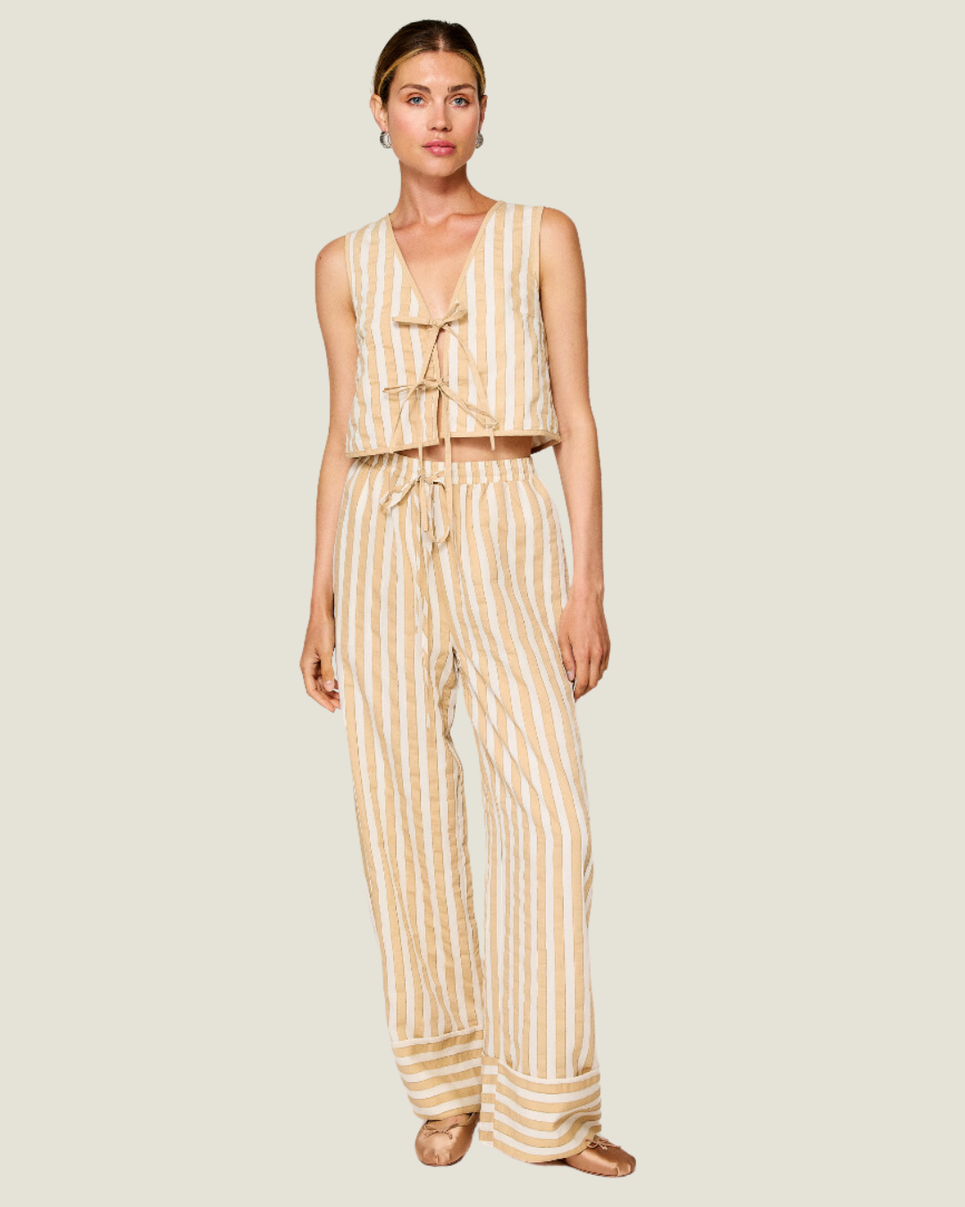 The Giselle: Striped Drawstring Pants