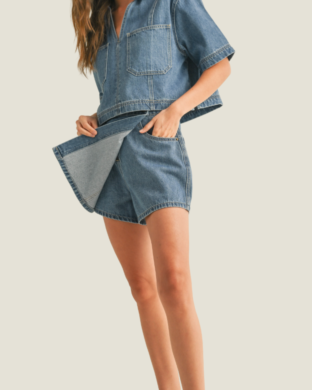 The Logan: Classic Denim Skort