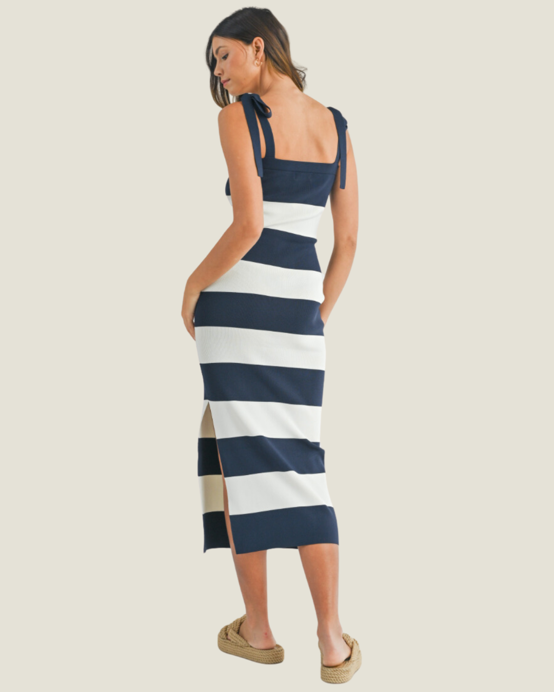 The Regatta: Striped Midi Dress