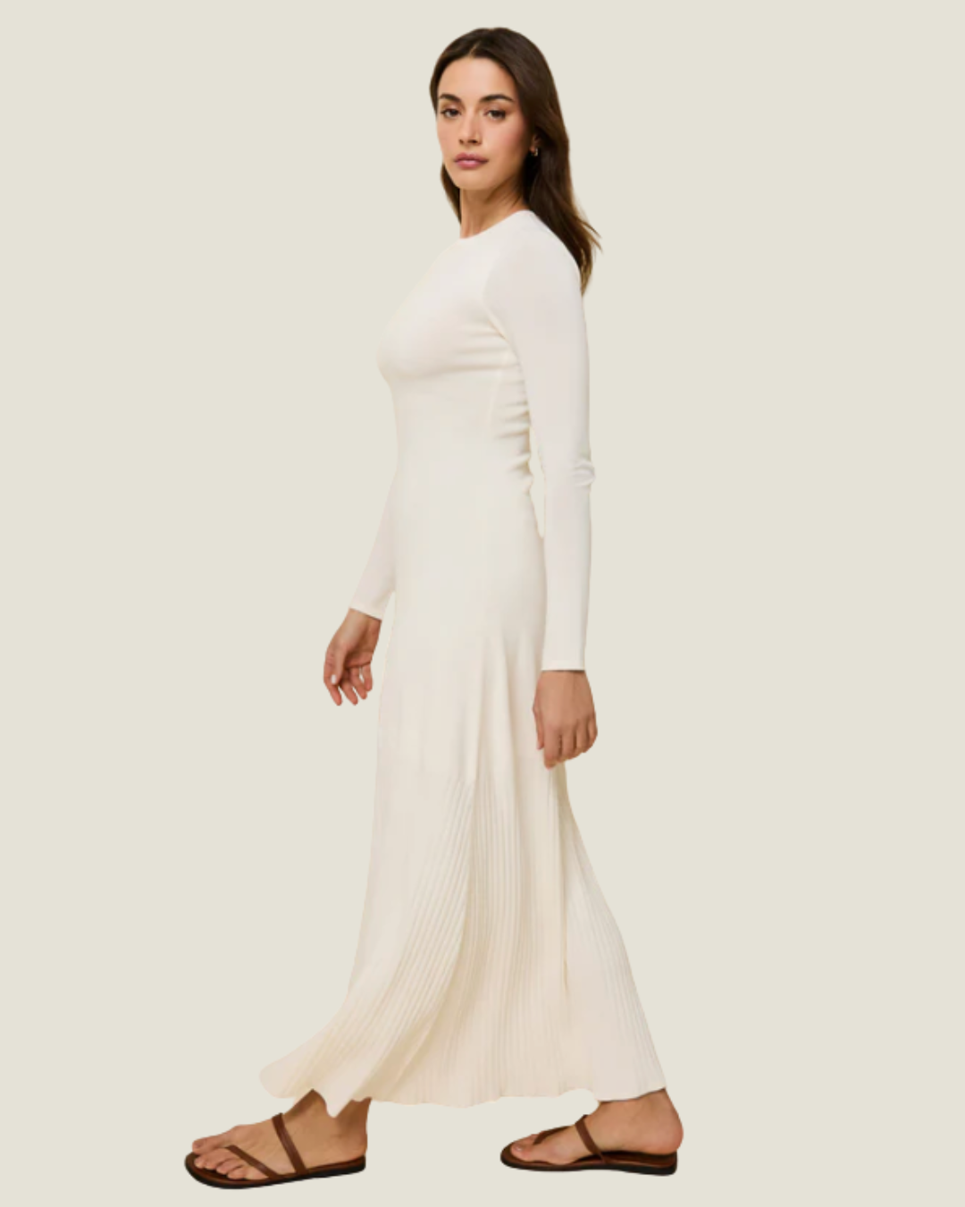 The Dora: Solid & Striped Brule Dress
