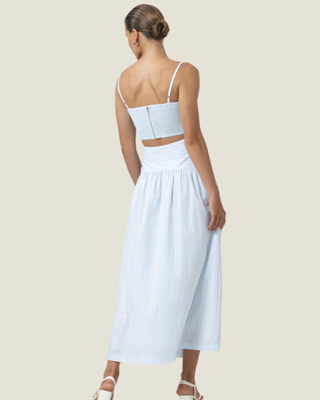 The Oliver: Poplin Striped Skirt