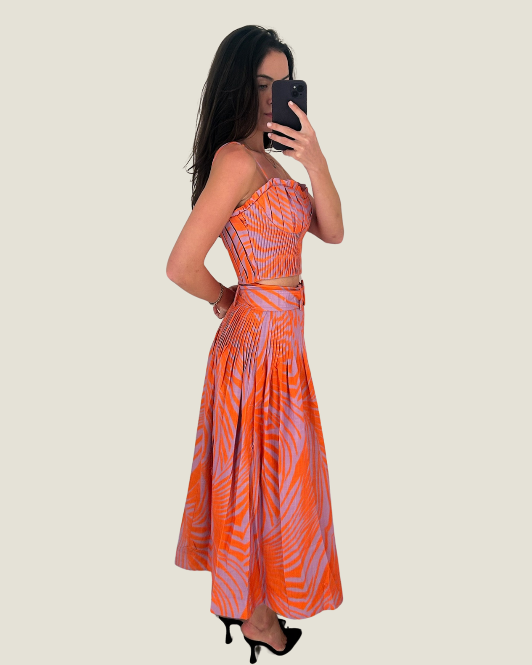 The Evie: High Rise Midi Skirt