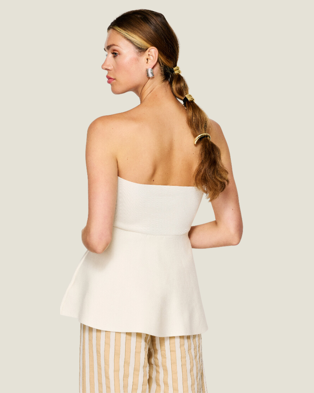 The Genevieve: Knit Peplum Top
