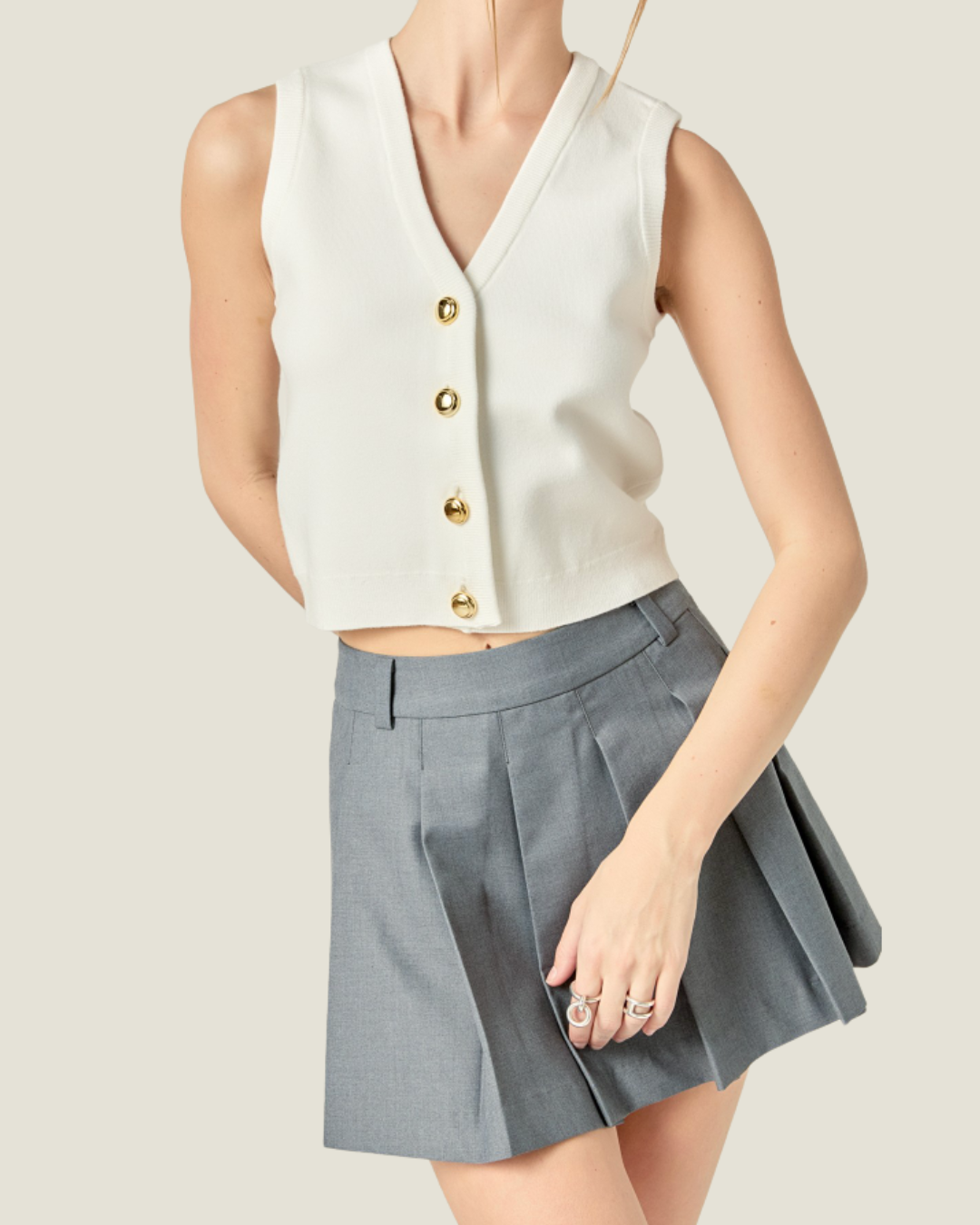 The Matilda: Striped Knit Vest
