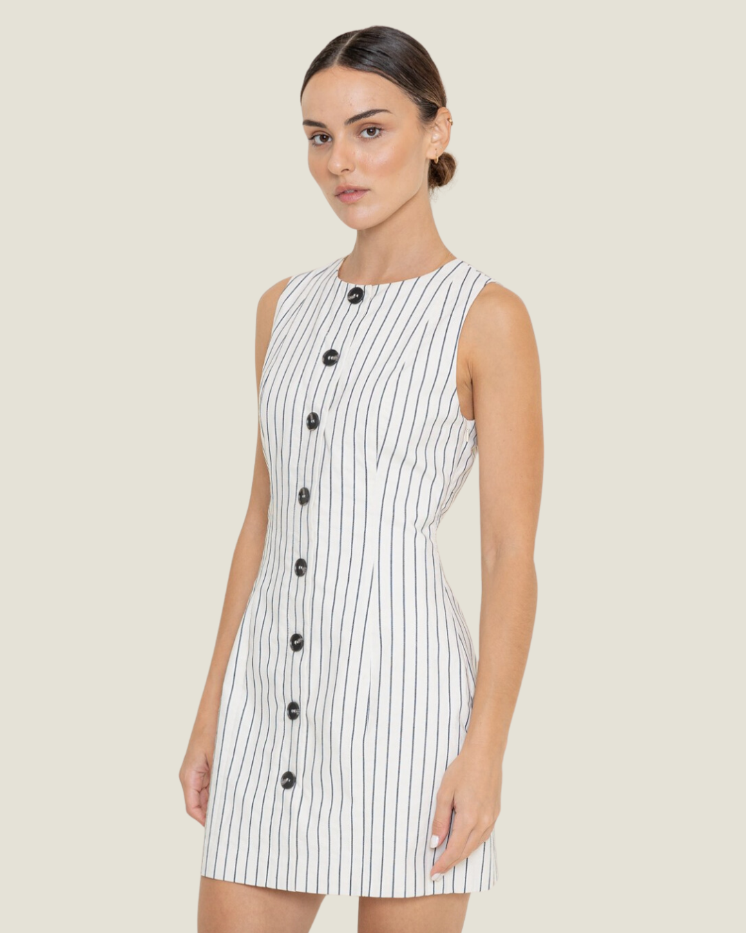 The Provence: Tailored Stripe Mini
