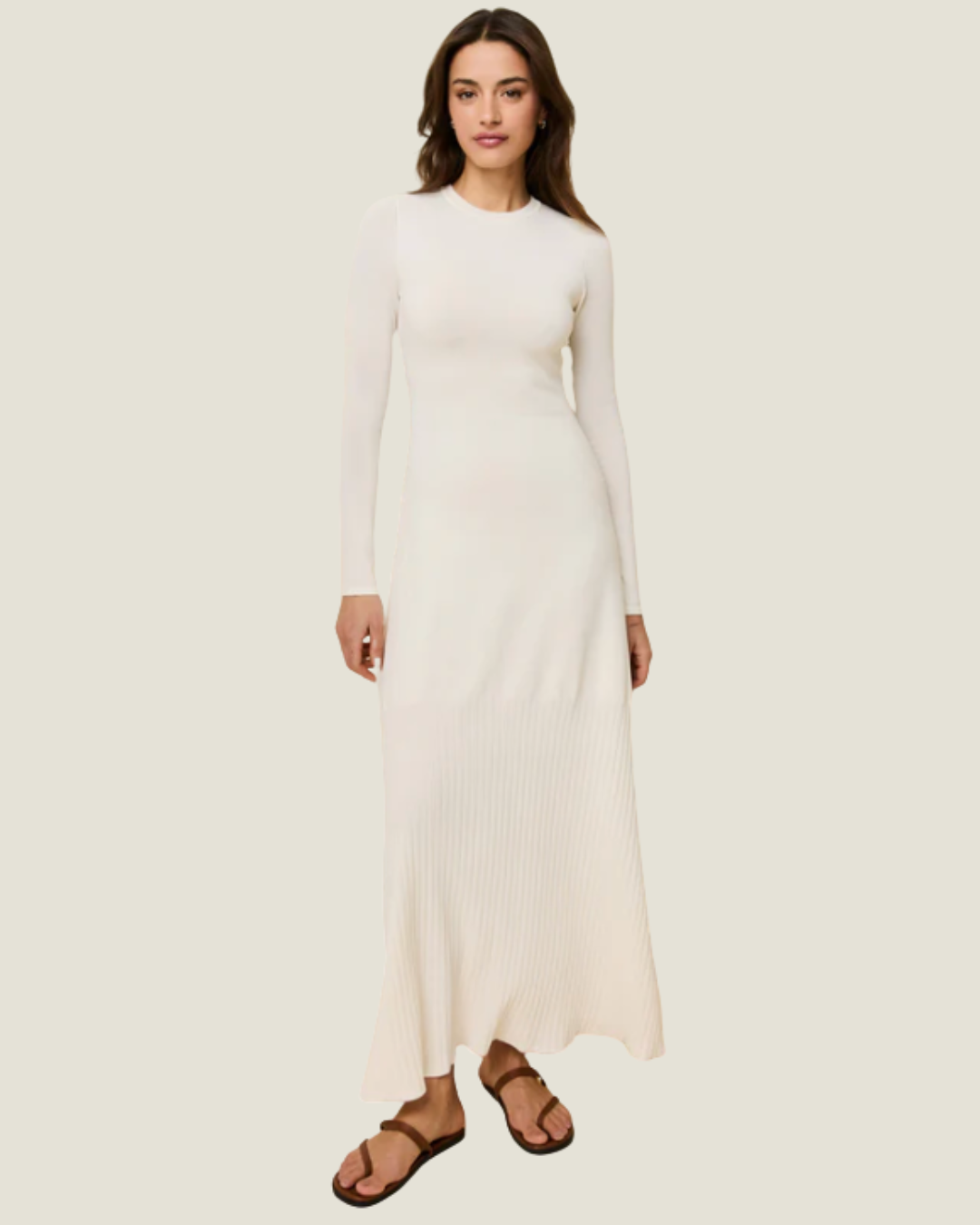 The Dora: Solid & Striped Brule Dress
