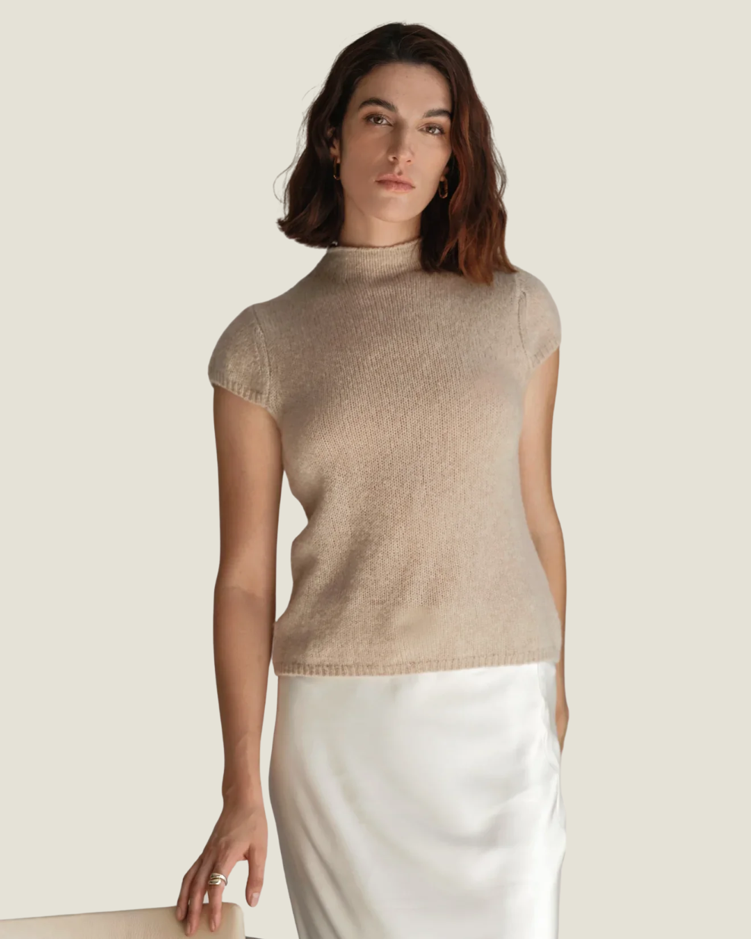 The Brigitte: Cashmere Mock Neck