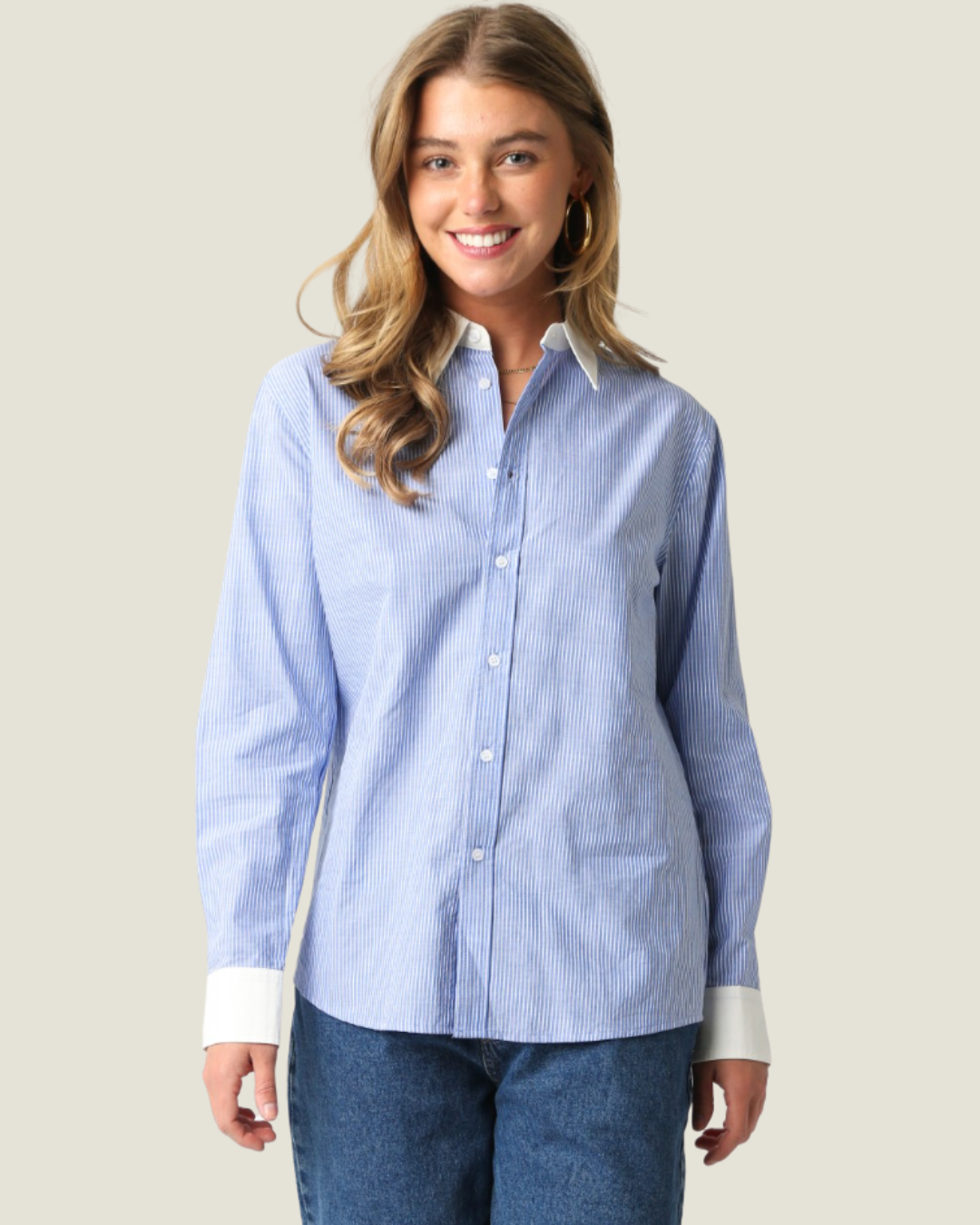 The Eleanor: Striped Button-Up