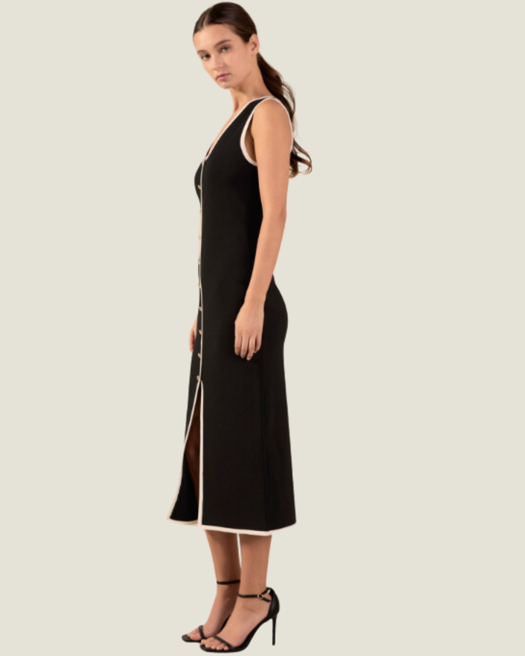 The Sadie: Knit Contrast Midi