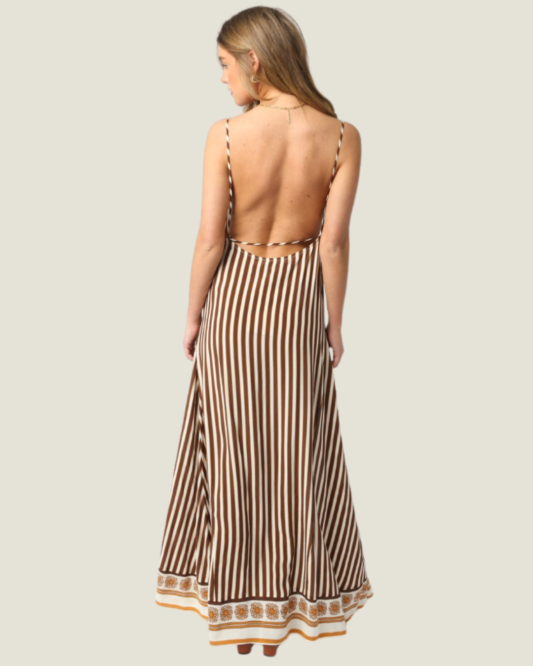 The Luca: Striped Maxi Sundress