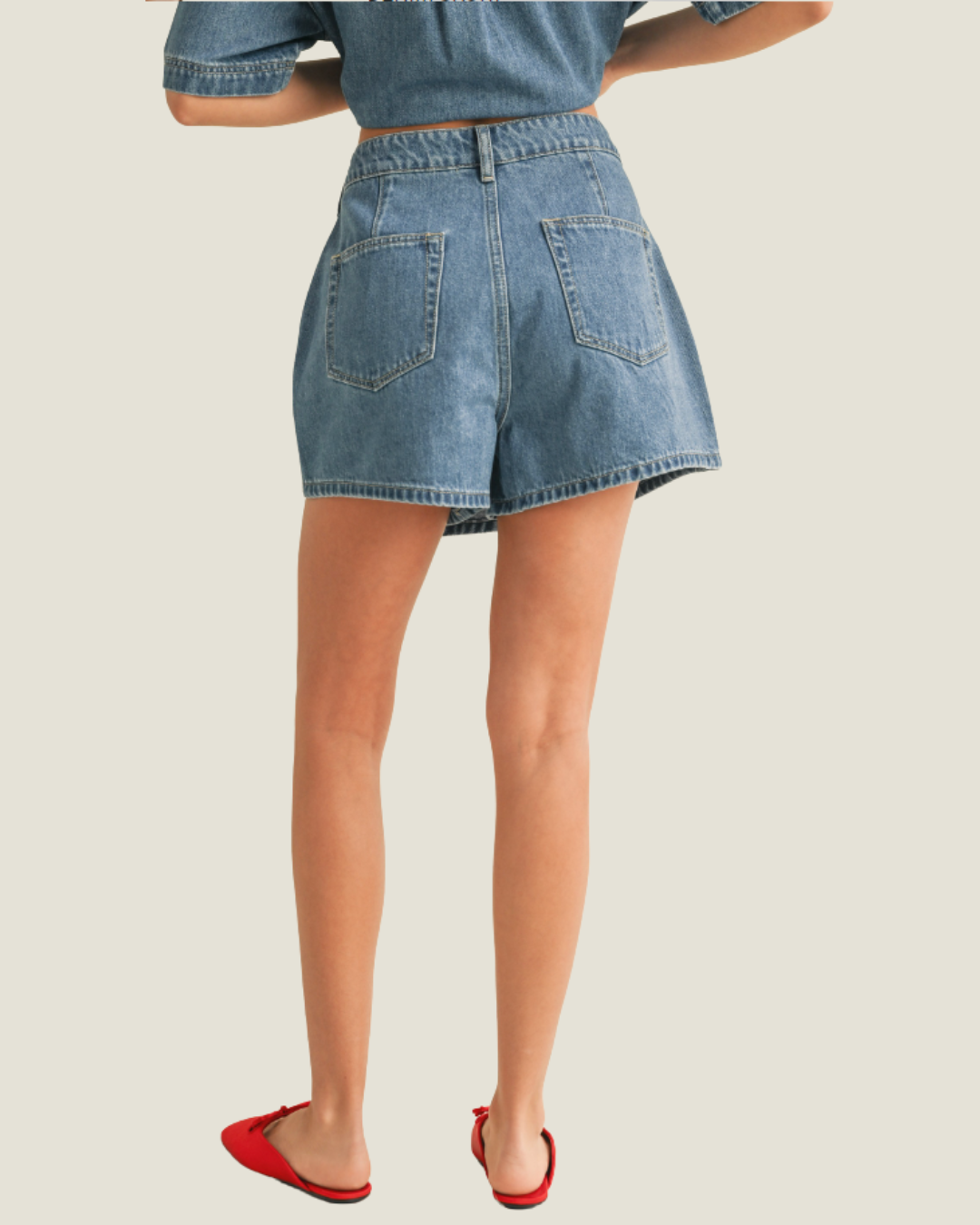 The Logan: Classic Denim Skort