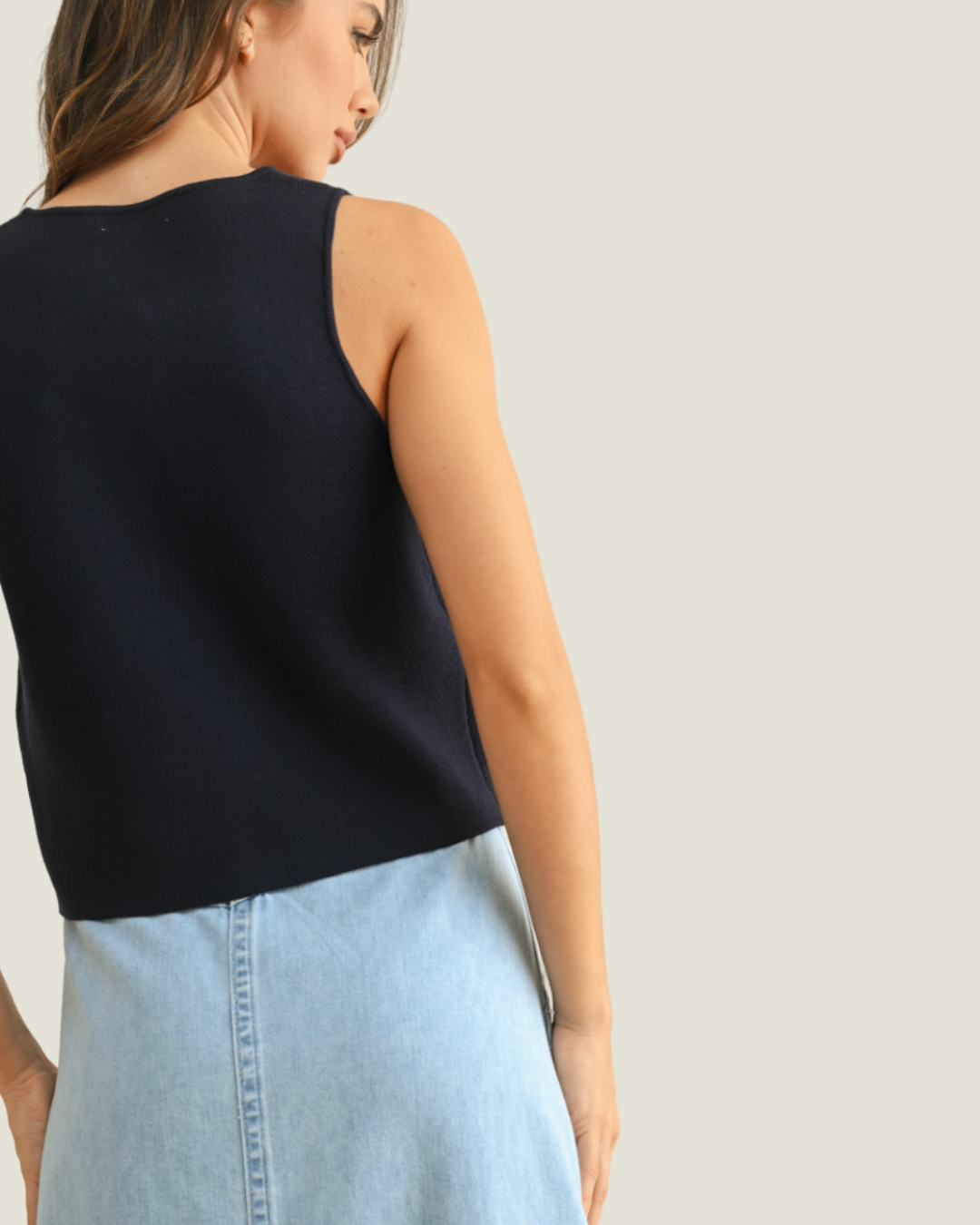 The Tate: Minimalist Knit Vest
