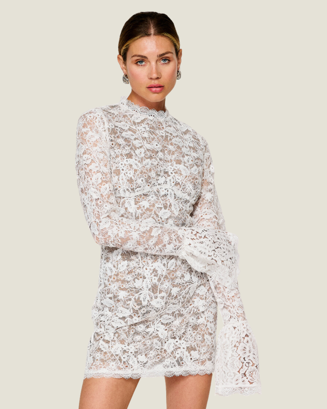 The Rosalie: Lace Mini Dress