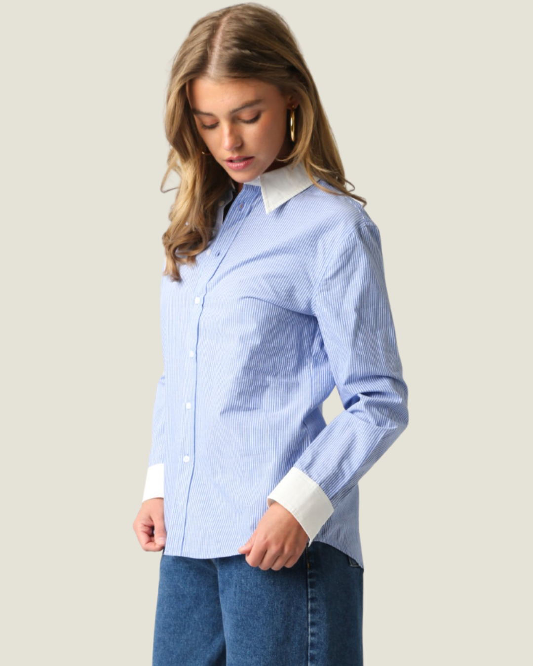 The Eleanor: Striped Button-Up