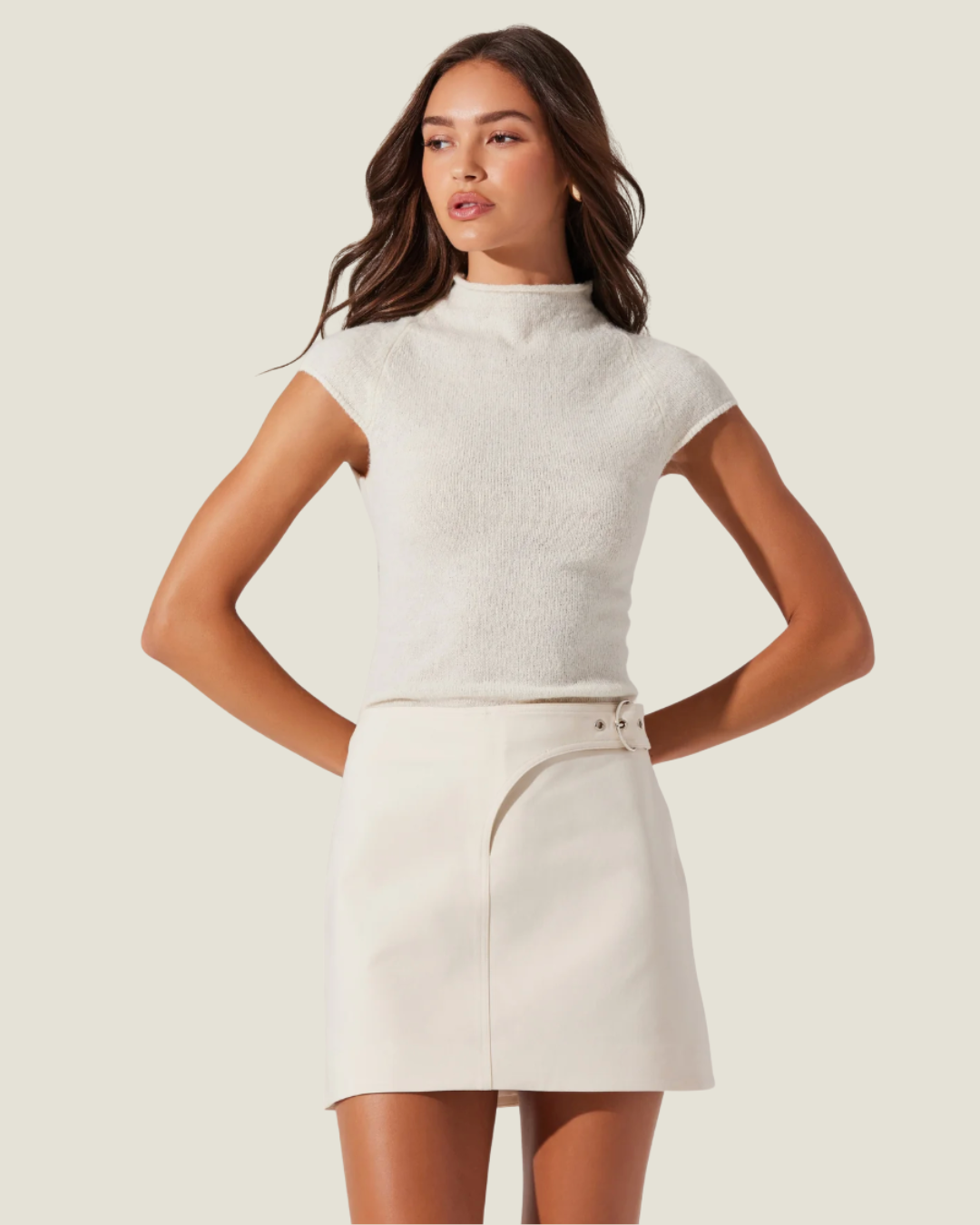 The Alba: Mock Neck Knit