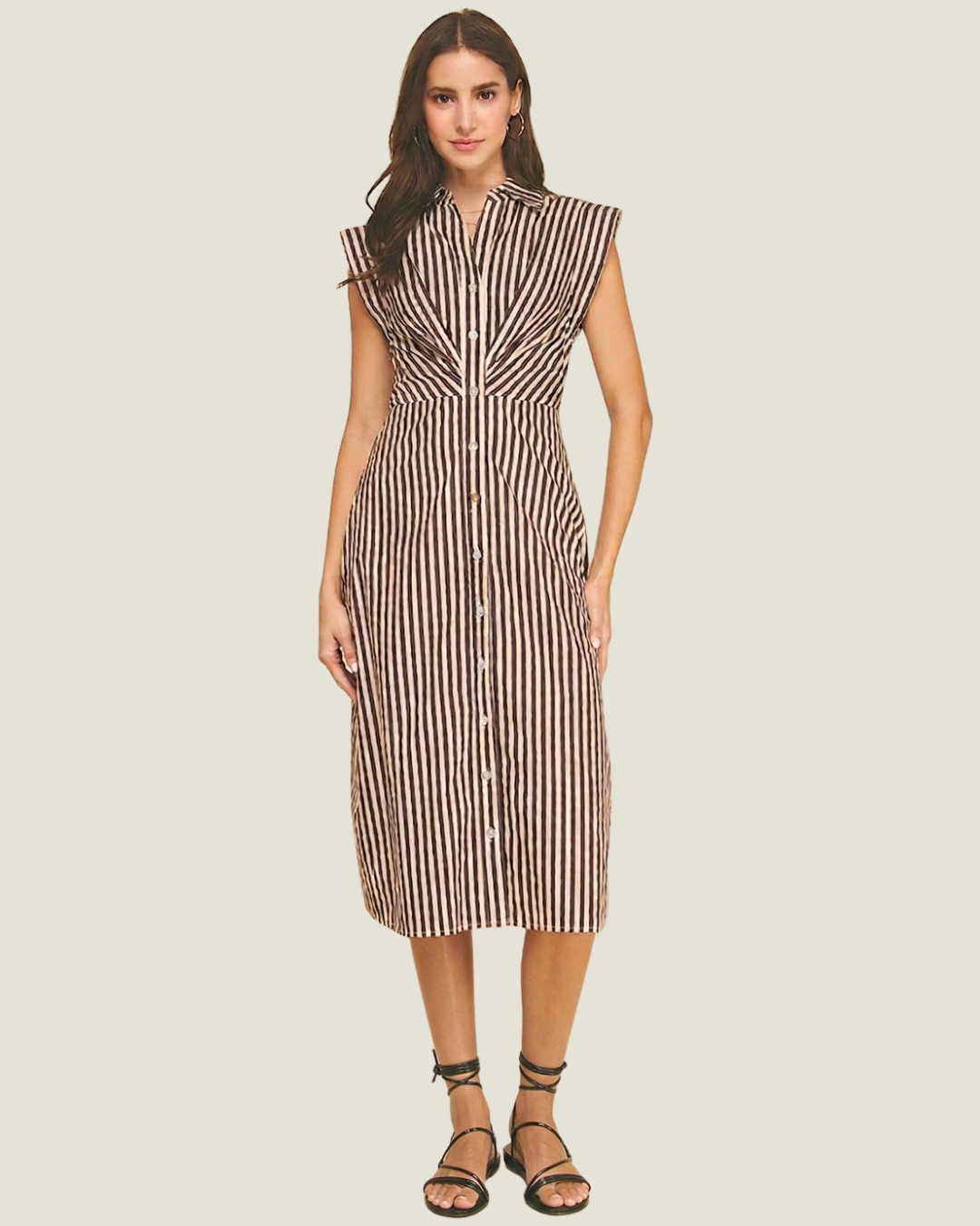 Katherine Button Down Midi Dress