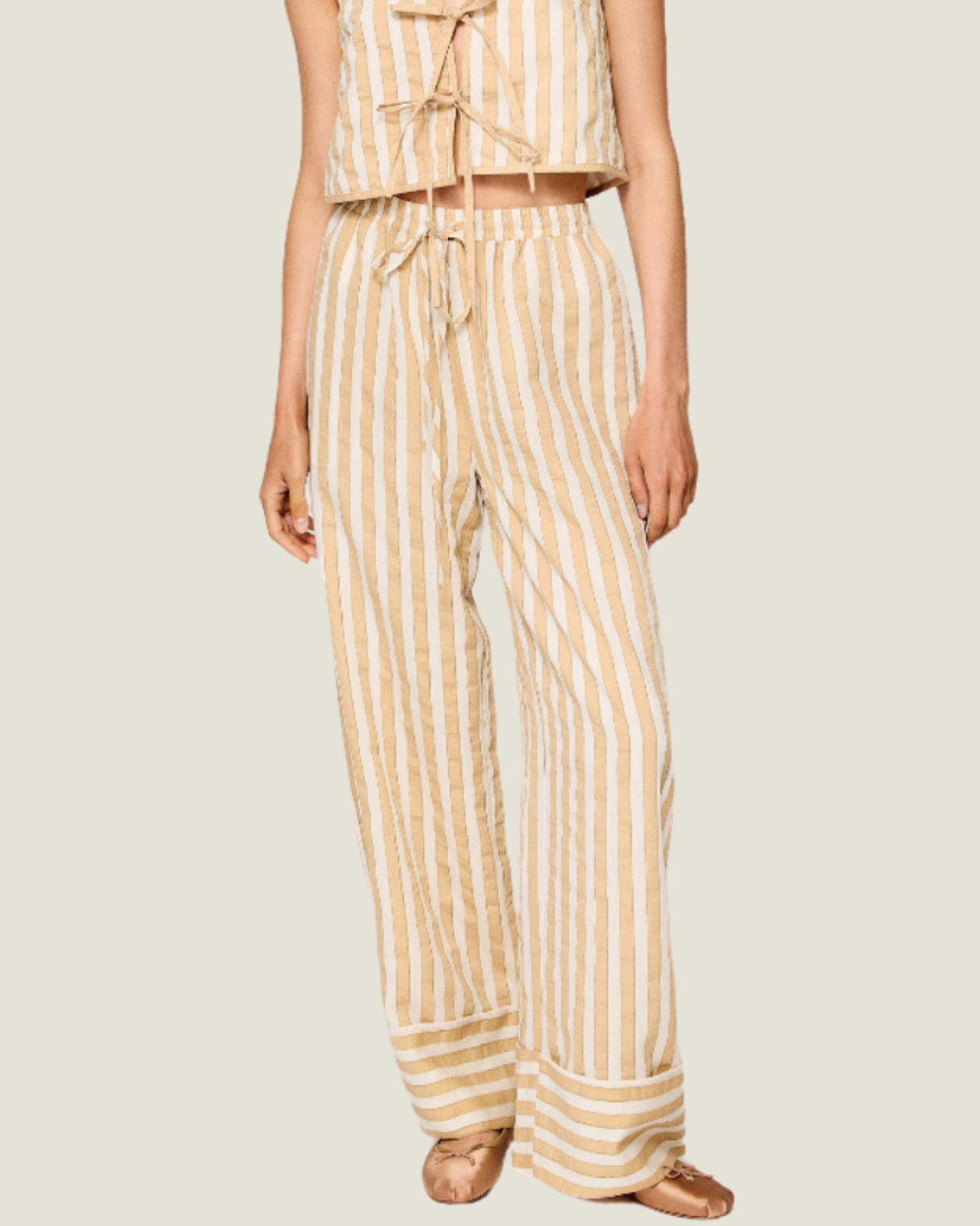 The Giselle: Striped Drawstring Pants