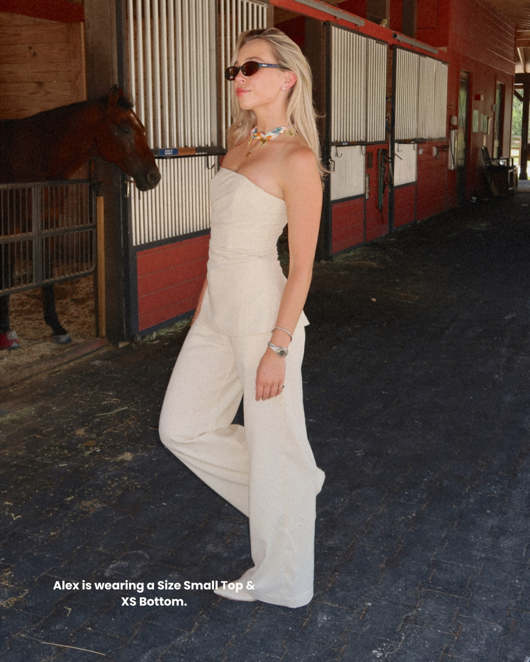 Gordon Strapless Linen Top