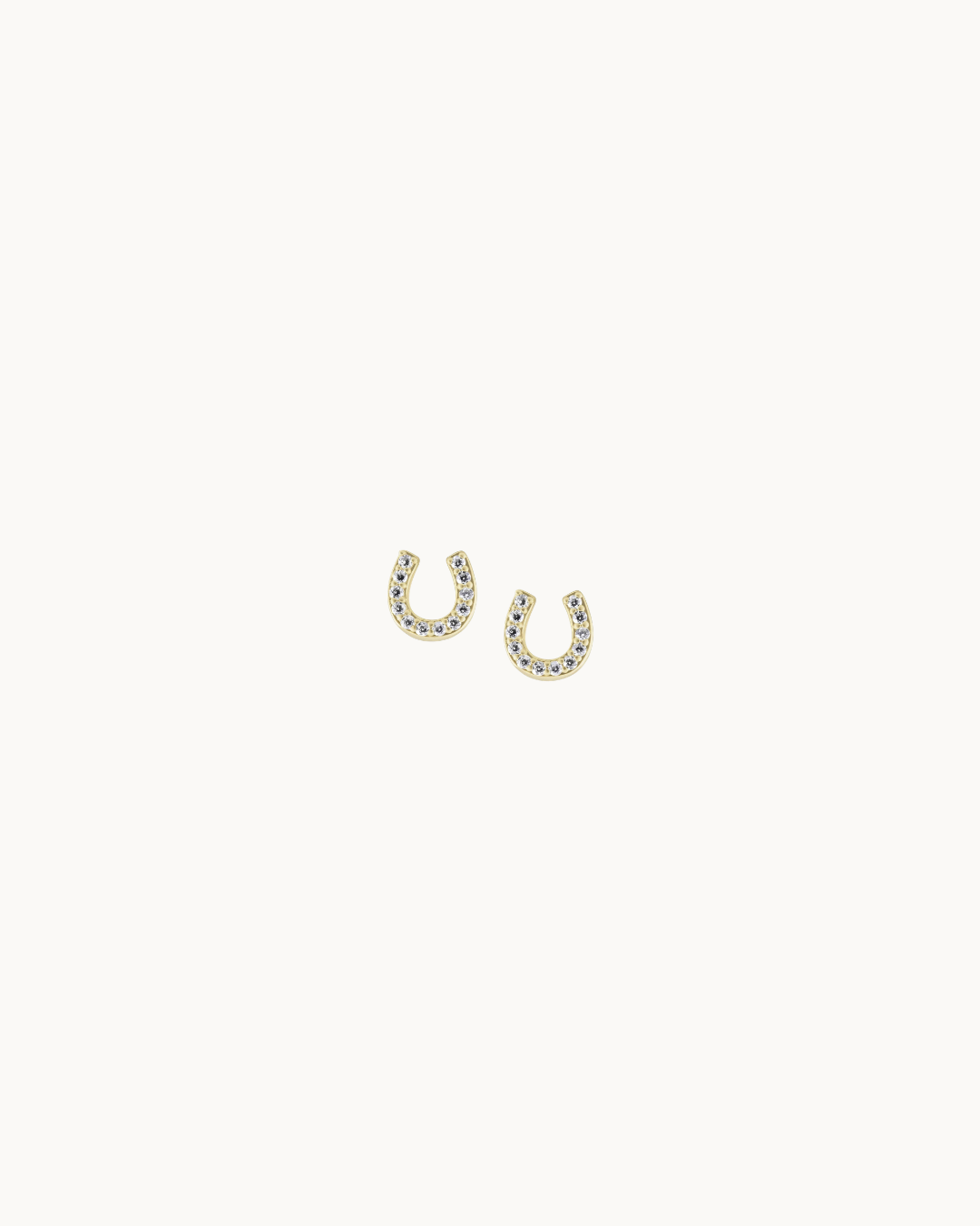 Lucky Horseshoe Stud Earrings