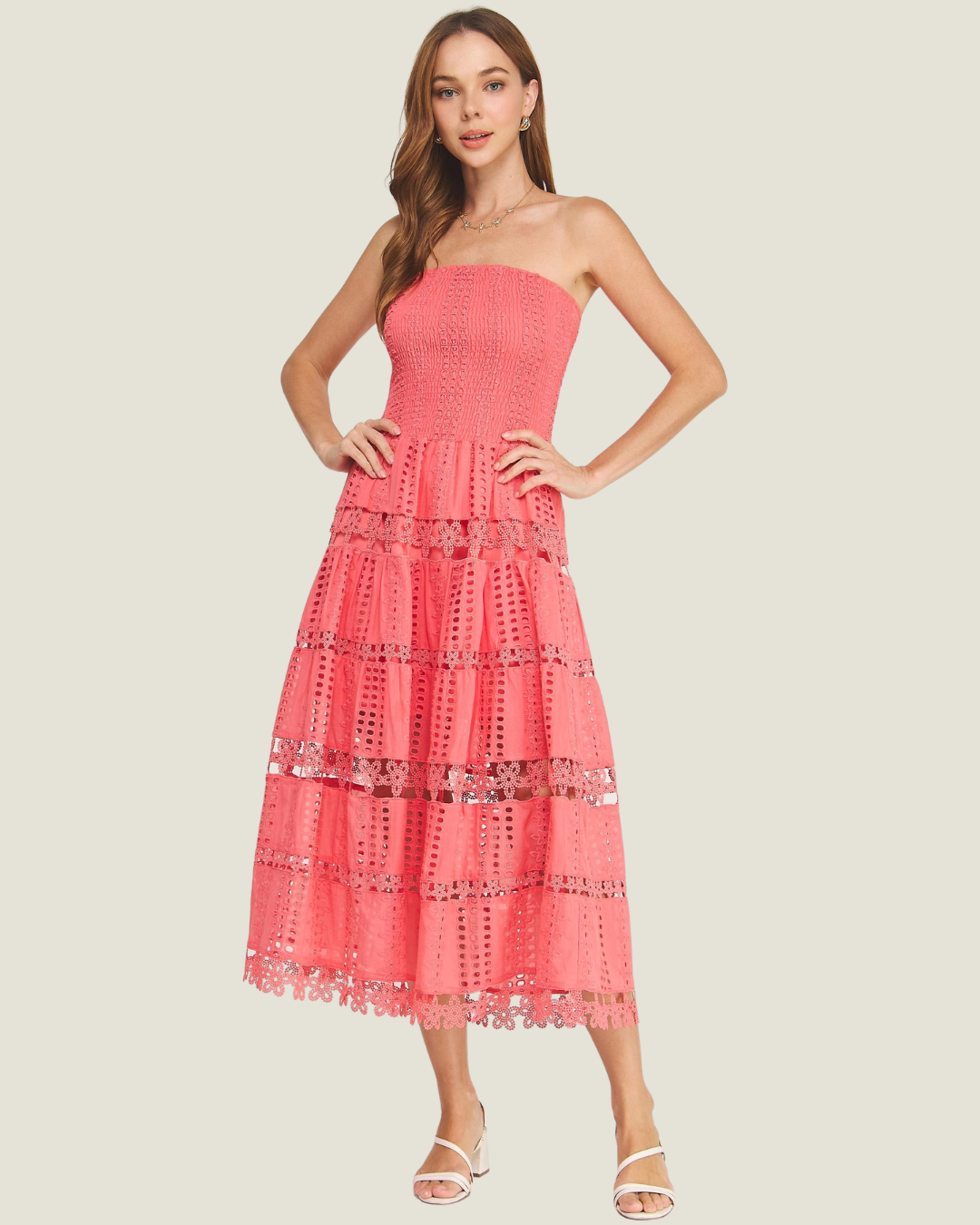 MaryAnn Eyelet Lace Dress