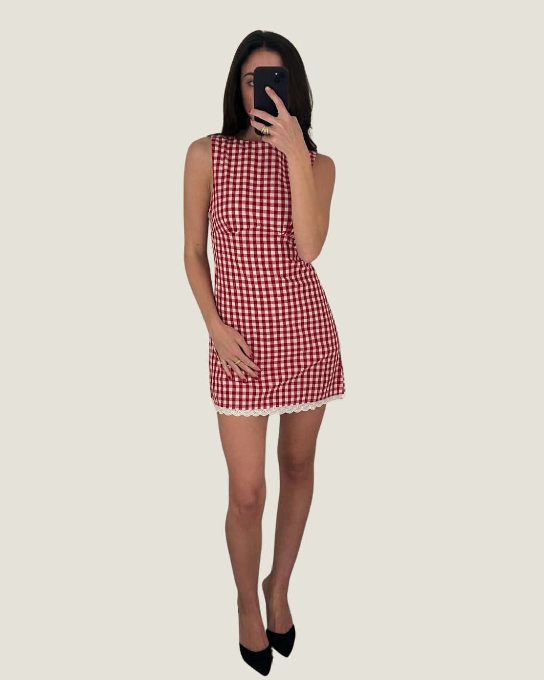 The Poppy: Gingham Mini Dress