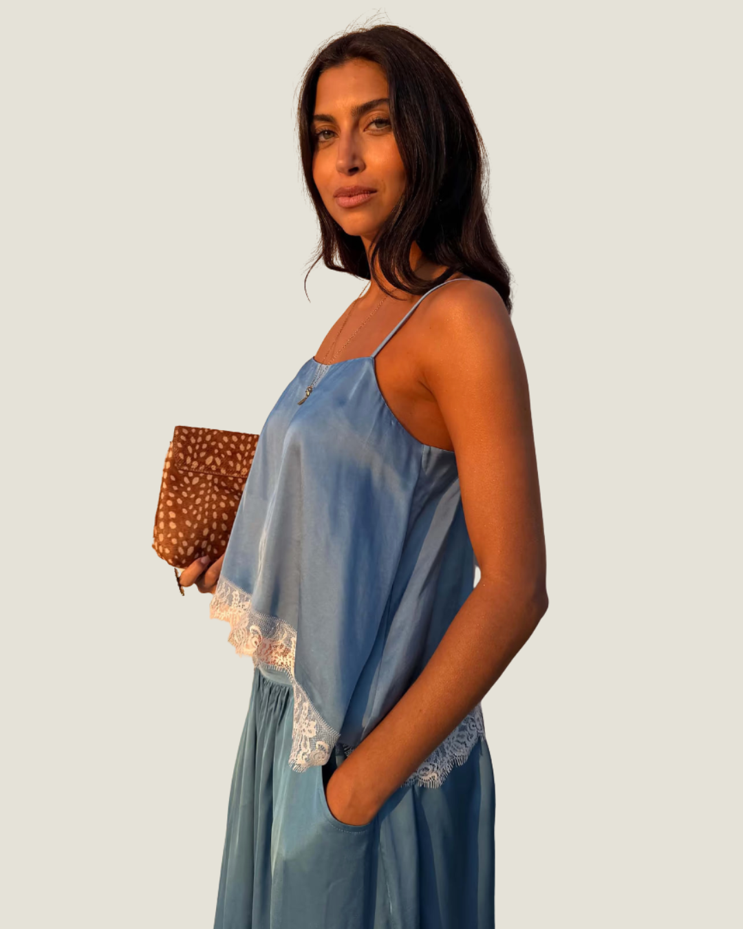 Blue Lace Swing Cami