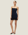 Ellie Satin Lace Mini Dress