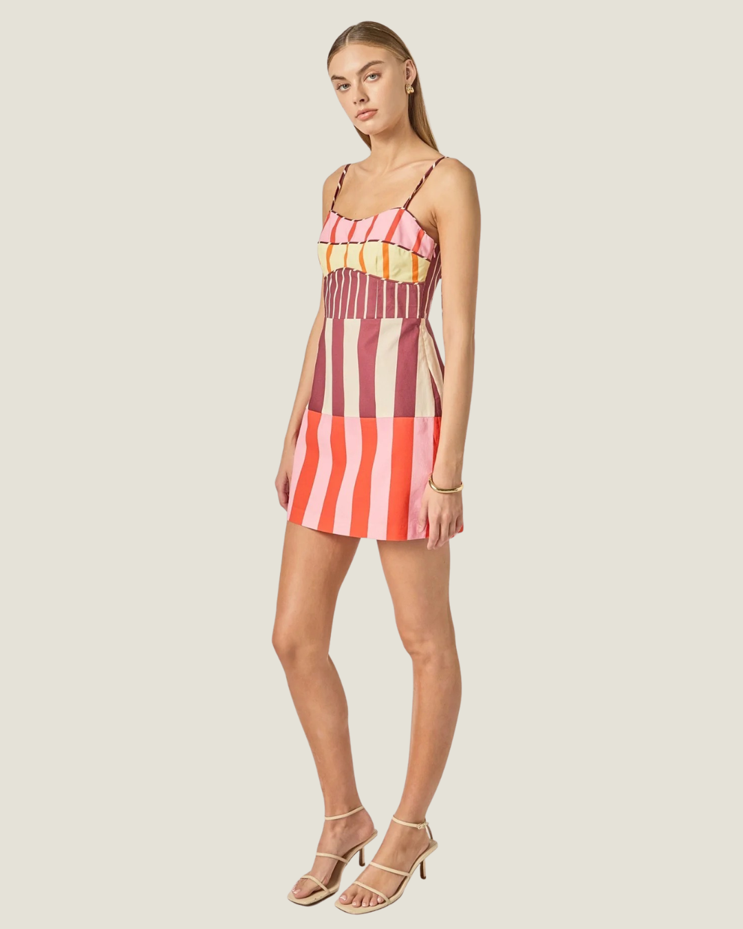 Piper Mixed Stripe Mini Dress