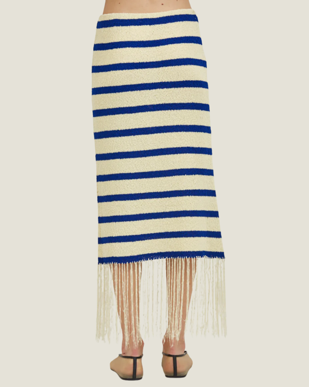 Cassia Fringe Knit Skirt
