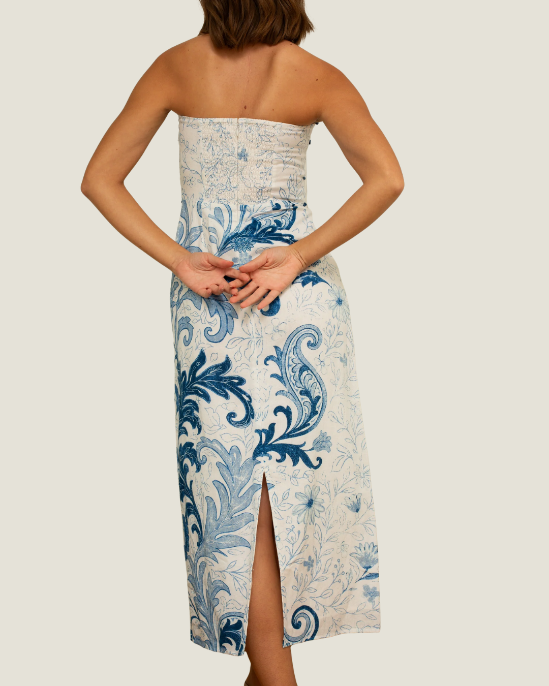 Hayden Midi Dress Blue Wave