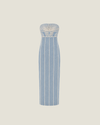 Lylie Midi Light Blue Embroidery
