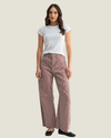 Lynda Stripe Barrel Jean with Seams