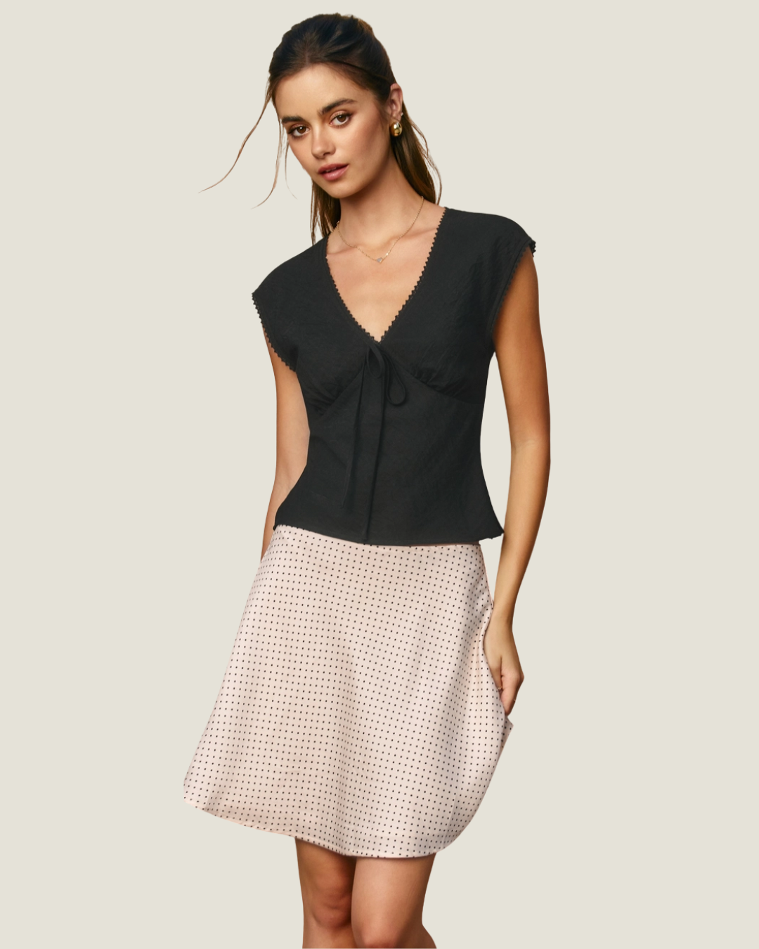 Caroline Polka Dot Mini Skirt